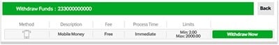 Betway Withdrawal
