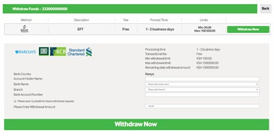 Betway Withdrawal